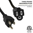 thumbnail image 4 of GoGreen Power (GG-13750BK) 16/3 50’ SJTW Outdoor Extension Cord, 13 Amps, Black, 50 ft, 4 of 8