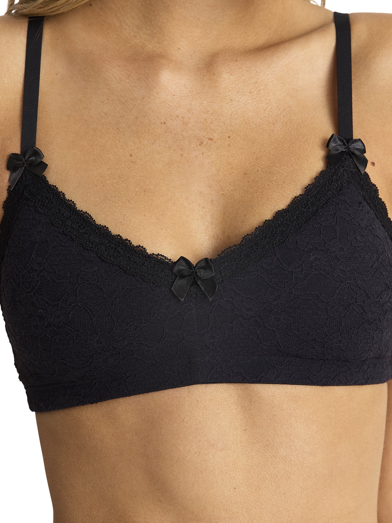 Mills by Millie Bobby Brown Women's Flirty Lace Triangle Bralette, Sizes XS-XXXL