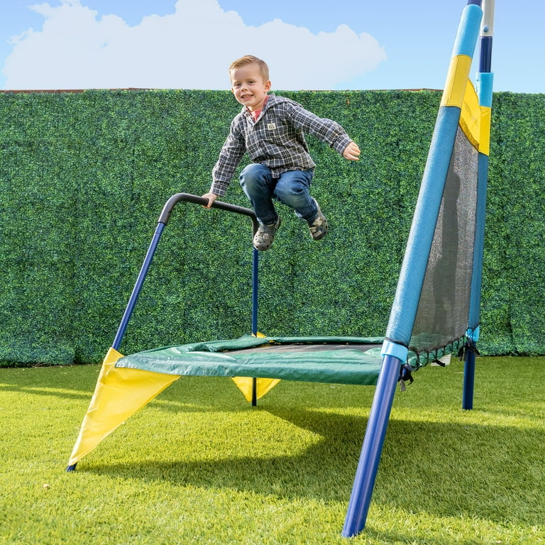 Slide Walmart Trampoline With Swing Sportspower 7-Station