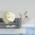 thumbnail image 2 of Reloj de pared silencioso decorativo de alce y ciervo, estatua de resina, diseño artístico nórdico con movimiento silencioso, adecuado para regalar, d, 2 of 8