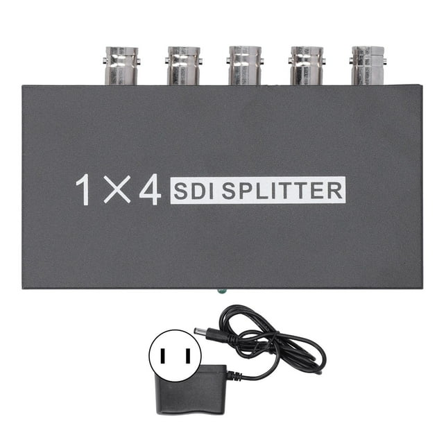 Oubit SDI Splitter,100240V F214 SDI Splitter Out Splitter SDI Adapter Seamless Integration