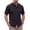 #01 Black 【Mix & Match: Choose Your Favorites】, variant on Men's Solid Button Down Shirt Cotton Blend Casual Top, Short Sleeve Stand Collar Fashion Shirt, Quick Dry Breathable Stretch, Daily Work Office Beach Vacation, Classic | Zenithor,Black S