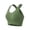 Green, variant on WHEANG Sports Bras for Women Plus Size Wirefree High Impact Crisscross Back Sports Bra Adjustable Hook‑and‑Eye Workout Bra for Yoga Fitness Gym Running Size L Gray
