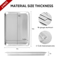 thumbnail image 2 of 6 Pack Aluminum Quarter Sheet Pan  13" X 9" Heavy Duty Commercial Baking Tray Reinforced Rim Warp-resistant Rust-free, 2 of 9