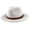 #1 White, variant on Unisex Wide Brim Straw Panama Fedora Hat Summer Beach Sun Hat for Men Women - Beige/Black