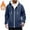 Dark Blue#04, variant on Fleece Hoodies for Men Oversized Zip Up Winter Fleece Lined Hooded Sweatshirts Mens Casual Solid Thick Fleece Long Sleeve Zipper Hooded Cardigan Sweatshirts Sports Full Zip Hooded Sweatshirts