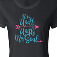 thumbnail image 4 of Inktastic It Is Well with my Soul Pink Arrow Women's T-Shirt, 4 of 5