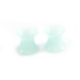thumbnail image 2 of Ear Plugs /Tunnels Sold by Pair made of Aqua Soft Thin Silicone Glow in the dark, 2 of 5