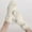 White, variant on Gray Gloves Mittens Ladies' Winter Warm Bow Screen Finger Separated Cute Knitted Wool Five Finger Gloves
