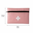 thumbnail image 3 of First Aid Kit Bag, Slim Portable Navy Blue Travel Emergency Pouch, 1 Pack Zippered Lightweight Storage Organizer, for Outdoor Camping Hiking Road Trip Home Office Car Emergency Medical Supply Storage, 3 of 6