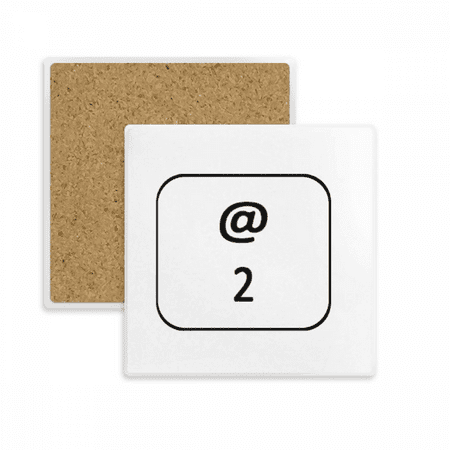

Keyboard Symbol 2 Square Coaster Cup Mat Mug Subplate Holder Insulation Stone