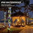 thumbnail image 3 of 72ft Solar 200 LED Rope Lights, 8 Mode LED Lights, Waterproof, Garden, Christmas, 3 of 15