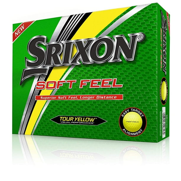 Srixon Soft Feel Lady Golf Balls, Yellow, 12 Pack