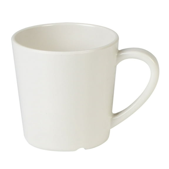 Excellante Color Ivory melamine dinnerware collection 3.125 inch mug/cup - 7 oz, comes in dozen