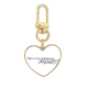 thumbnail image 1 of Shakespeare Midsummer Madness Llavero de metal en forma de corazón dorado, 1 of 3