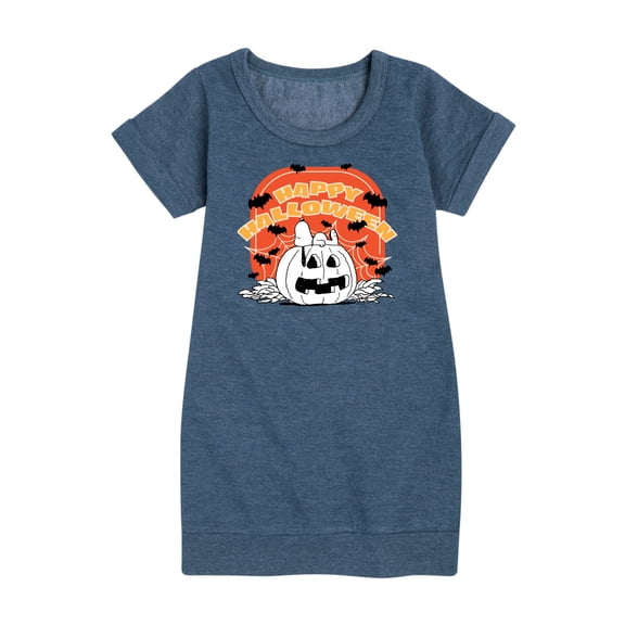 Peanuts - Peanuts Retro Halloween - Toddler & Youth Girls Fleece Dress