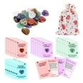 thumbnail image 1 of Valentines Day For Kids Bulk Classroom Exchange Cards with Natural Gemstone and Rocks for School Party, 1 of 7