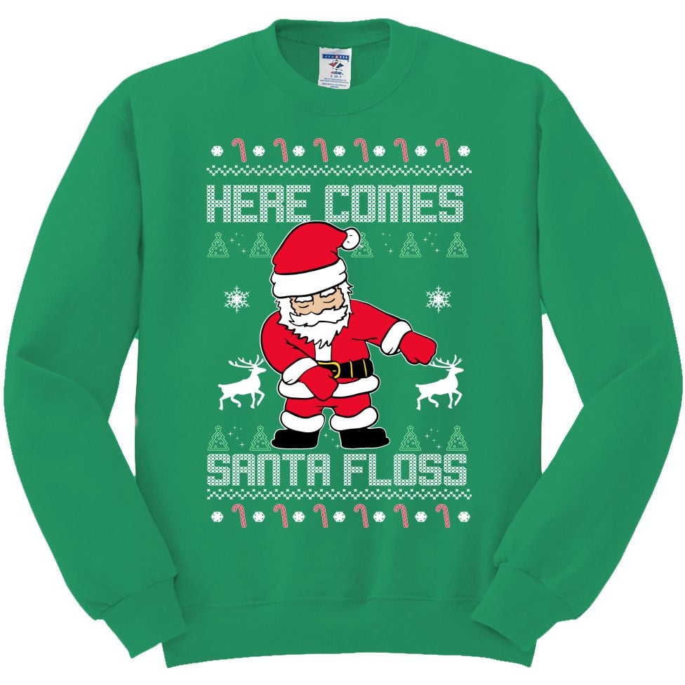walmart santa ugly sweater