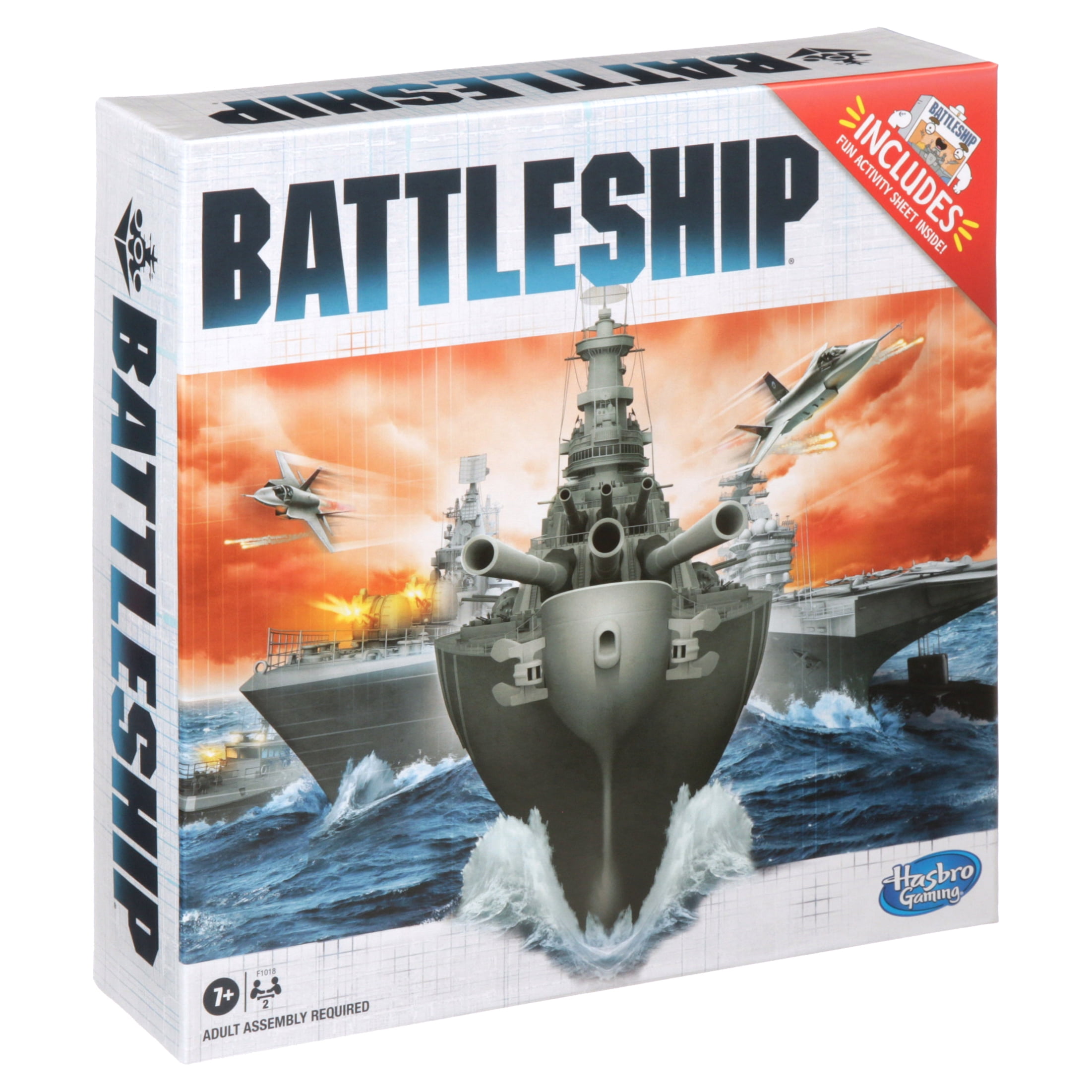 Battleship Board Game Includes Activity Sheet For 2 Players For Kids