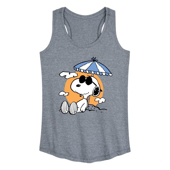 Peanuts - Snoopy's Beach Day - Women's Racerback Tank Top