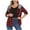 Red, variant on zbxnLI Women's Plaid Button down Shirt Hooded Casual Jacket Spring Fall Long Sleeve Outerwear Jackets