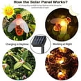 thumbnail image 4 of Luces de hadas solares, 50 lindas luces LED de abeja de miel, 7 m/24 pies, 8 modos de luces de estrella, luces de hadas decorativas impermeables para exteriores, bodas, salas de estar, jardín, patio,, 4 of 5