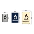 thumbnail image 5 of Signs ByLITA Portrait Round Laboratory Sign (Blue) - Large, 5 of 5