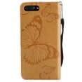 thumbnail image 3 of iPhone 7 Plus/ 8 Plus Wallet case, Allytech Pretty Retro Embossed Butterfly Flower Design PU Leather Book Style Wallet Flip Case Cover for Apple iPhone 7 Plus and iPhone 8 Plus, Yellow, 3 of 10