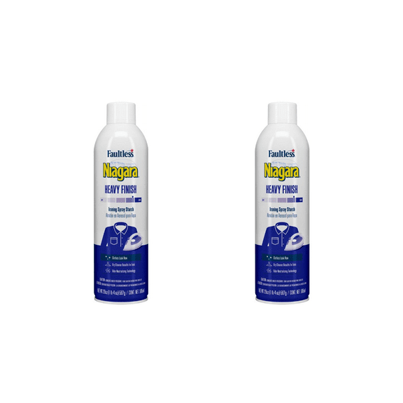 Niagara Spray Starch Heavy Finish Ironing Spray – (20oz x 2 ) - 2 Pack bottles