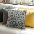 thumbnail image 3 of BANET  Throw Pillow Cover Flannel Fleece Animal Print Pillow Covers for Couch Decorative 20x20in, 3 of 5