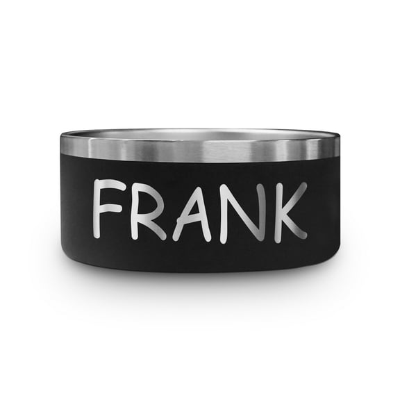 Personalized Large Dog Bowl - Dishwasher Safe - Inside and Outside Engraving - Custom Stainless Steel Non Slip 64 Oz Dog Bowls with Dog's Name, Insulated Dog Dishes, for Food or Water, Double Wall