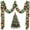 A264 Fufafayo under $5, variant on Fufafayo under $5 16.4 Ft Christmas Tinsel Garland Lighted Metallic Twist Tree Decoration Prelit LED Hanging Garland for Xmas Home Indoor Outdoor Wall Decor