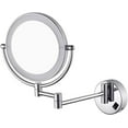 Bathroom Shaving Mirror Wall Mounted 8 inch Led Illuminated Makeup