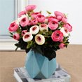 thumbnail image 3 of Bearachild Ramo de capullo de rosa artificial de 9 cabezas, decoración de flores rosas de simulación, decoración Floral, flor falsa de boda Flores artificiales rosa Bearachild HA7444-04B, 3 of 6