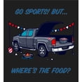 thumbnail image 5 of Go Sports! But Where's the Food? Adult Black Crew Neck Long Sleeve Shirt-XS, 5 of 6