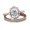 Rose gold, variant on YYKihy European And American Punk 1 Wedding Ring Light Six Zircon Couple Engagement And Proposal Ring