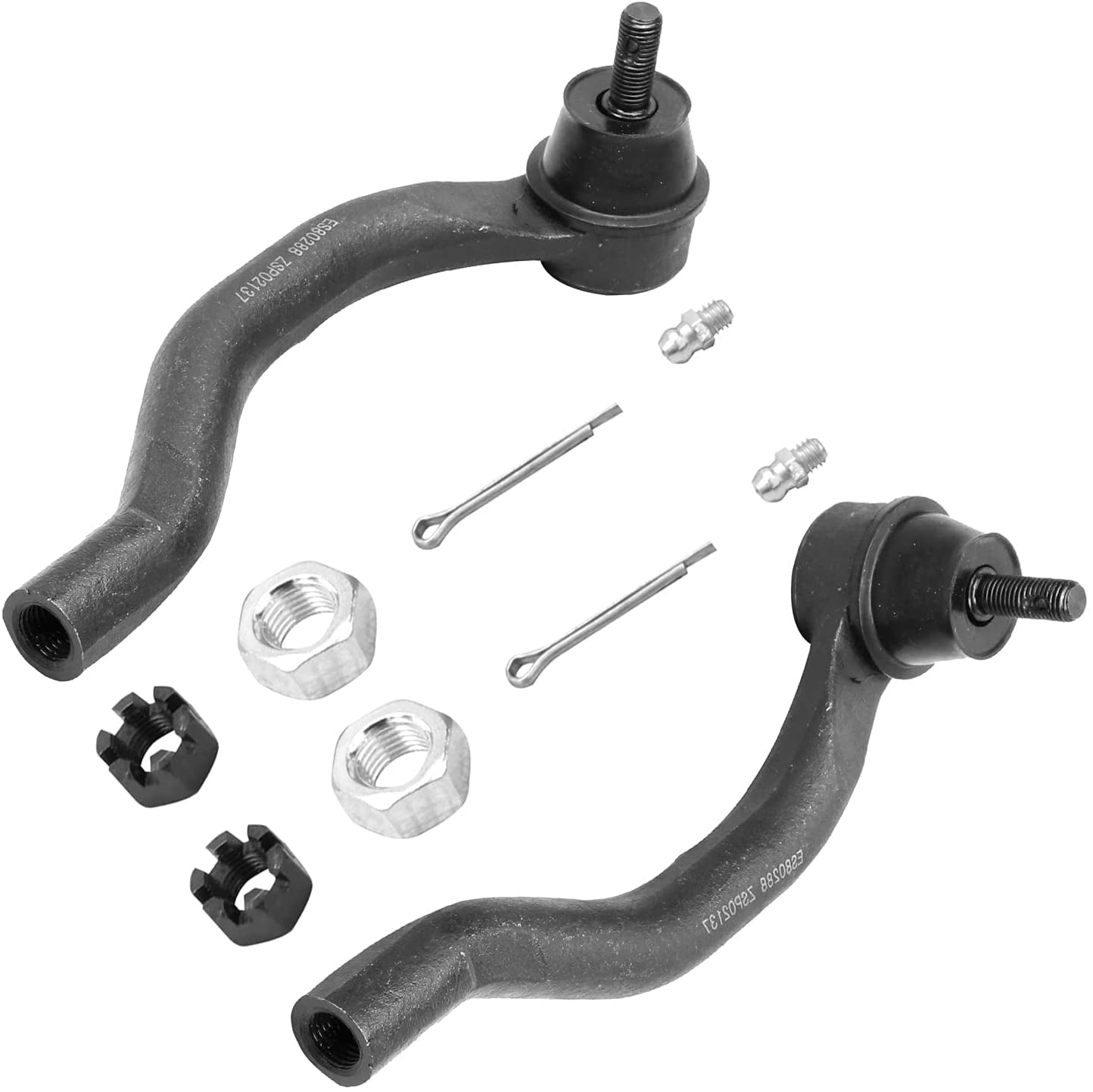 Detroit Axle - Front Tie Rods for 2003-2007 Honda Accord, 2004-2008 TSX, 4 Inner and Outer Tie Rod End Links 2005 2006 Replacement