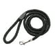 thumbnail image 1 of Correa resistente de nylon para perros medianos - 1.5m de longitud, color negro, con broche giratorio de metal, 1 of 7