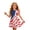 Red, variant on Girls' 4th of July Patriotic Dress, USA American Flag Print A-Line Short Sleeve Dress, Independence Day Outfit, Casual Summer Swing Dress for Kids(Red/8-9 Years)