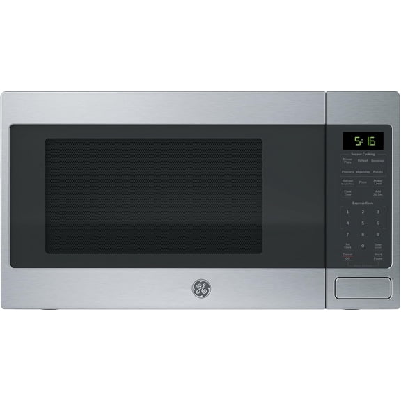Countertop Microwave Oven, 1150 Watt, 1.6 Cu. Ft., Stainless Steel, 8 Auto Cooking Settings