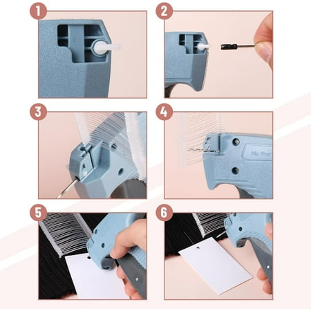 Mr. Pen- Tagging Gun, 5 Needles & 2000 Pcs Barbs Fasteners, Blue, Price Tag Gun, Tagging Gun for Clothing, Tag Attacher Guns