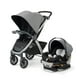 thumbnail image 1 of Chicco Bravo 3-in-1 Trio Travel System, Quick-Fold Stroller with KeyFit 30 Infant Car Seat and base | Camden/Black, 1 of 5