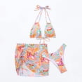 thumbnail image 6 of Jacenvly 2024 Cover-Up Split Three-Piece Clearance Quick Drying Swimsuit Women Printed Camisole Swimsuit Three Piece Split Swimsuit Yellow, 6 of 9