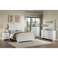 thumbnail image 7 of Newboti Furniture White Color 1pc Nightstand Paper veneer Bedroom Furniture 2-Drawers Bedside Table 10221, 7 of 7
