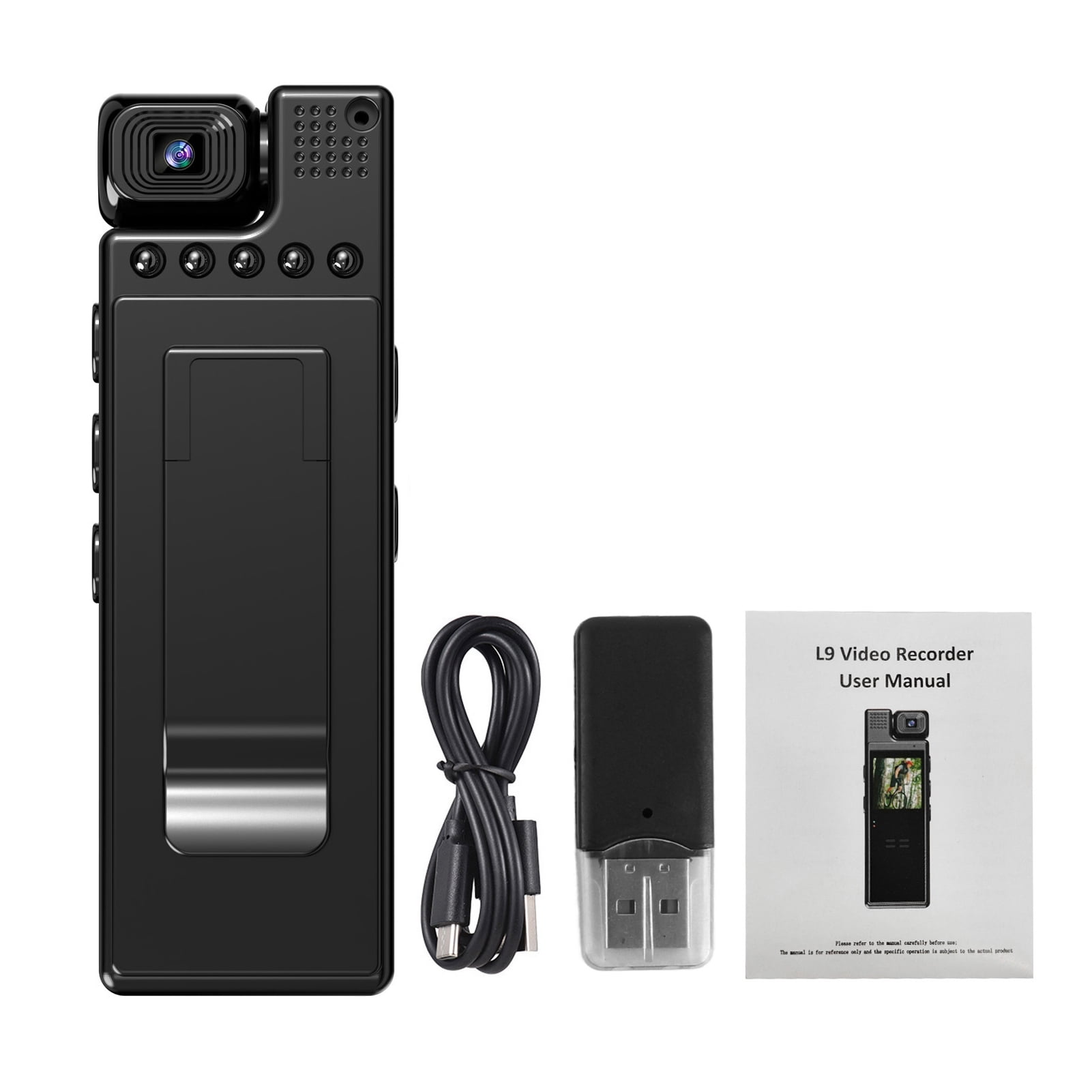 Mini 4K UHD Camera With Audio And Video Recording 180Lens Rotatable 6 Hour Battery Life Video Camera With 1.3in TFT Screen Motion Detection For Daily
