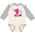 thumbnail image 3 of Inktastic 1st Birthday Pilot Airplane Girls Long Sleeve Baby Bodysuit, 3 of 5