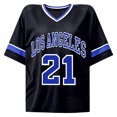 thumbnail image 6 of UOCUFY Women's Y2k Oversized Jersey Shirts Baggy Graphic Tees Number Football Custom Baseball Jersey Streetwear (Blue, XL), 6 of 6