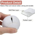 thumbnail image 3 of Uxcell 4 Pcs Pelotas de Tenis Precutadas para Andadores Accesorios de Deslizamiento Blancas, 3 of 6