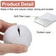 thumbnail image 3 of Uxcell 4 Pcs Pelotas de Tenis Precutadas para Andadores Accesorios de Deslizamiento Blancas, 3 of 6