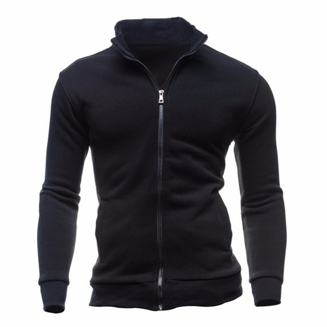 Chaqueta casual de suéter de chaqueta de color sólido de moda de otoño para hombre Pompotops oipoqjl11940